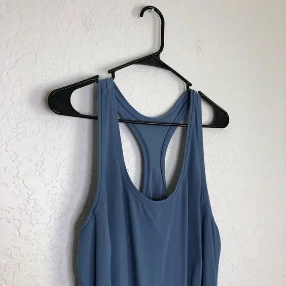 Athleta On My Way blue racerback sleeveless athletic dress size Extra Large XL - Picture 2 of 15